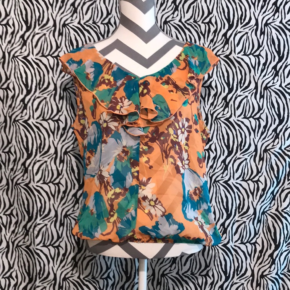 NWOT Kirra Sleeveless Sheer Top